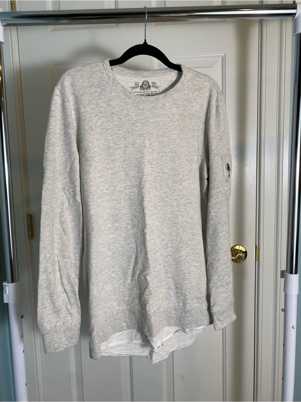 American Rag Light Gray Crewneck Sweatshirt